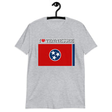 Load image into Gallery viewer, I LOVE TENNESSEE STATE FLAG Short-Sleeve Unisex T-Shirt
