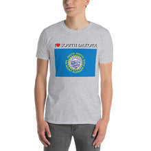 Load image into Gallery viewer, I LOVE SOUTH DAKOTA STATE FLAG Short-Sleeve Unisex T-Shirt