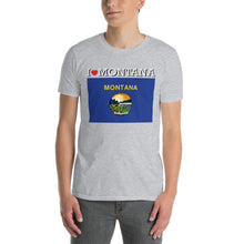 Load image into Gallery viewer, I LOVE MONTANA STATE FLAG Short-Sleeve Unisex T-Shirt