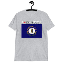 Load image into Gallery viewer, I LOVE KENTUCKY STATE FLAG Short-Sleeve Unisex T-Shirt