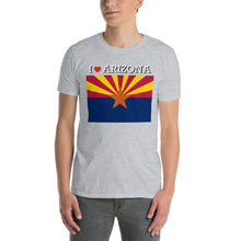 Load image into Gallery viewer, I LOVE ARIZONA STATE FLAG Short-Sleeve Unisex T-Shirt