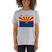 Load image into Gallery viewer, I LOVE ARIZONA STATE FLAG Short-Sleeve Unisex T-Shirt