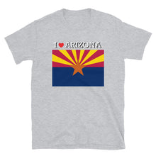 Load image into Gallery viewer, I LOVE ARIZONA STATE FLAG Short-Sleeve Unisex T-Shirt