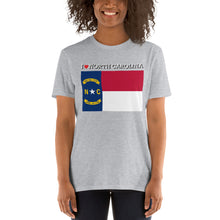 Load image into Gallery viewer, I LOVE NORTH CAROLINA STATE FLAG Short-Sleeve Unisex T-Shirt