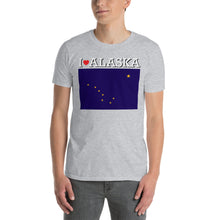 Load image into Gallery viewer, I LOVE ALASKA STATE FLAG Short-Sleeve Unisex T-Shirt