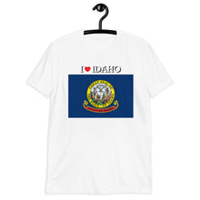 Load image into Gallery viewer, I LOVE IDAHO STATE FLAG Short-Sleeve Unisex T-Shirt
