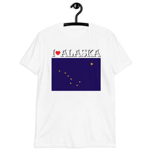 Load image into Gallery viewer, I LOVE ALASKA STATE FLAG Short-Sleeve Unisex T-Shirt