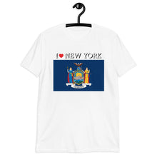 Load image into Gallery viewer, I LOVE NEW YORK STATE FLAG Short-Sleeve Unisex T-Shirt