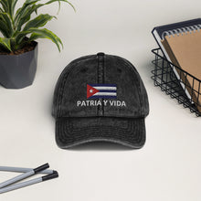 Load image into Gallery viewer, PATRIA Y VIDA | Gorra | Vintage Cotton Twill Cap