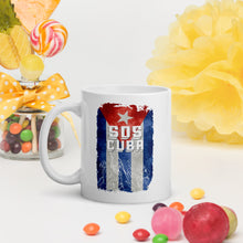 Load image into Gallery viewer, SOS CUBA | White glossy mug