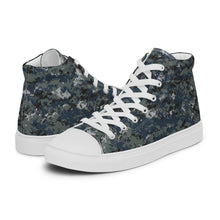Load image into Gallery viewer, TACTICAL NAVY CAMO | Women’s high top canvas shoes