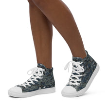 Load image into Gallery viewer, TACTICAL NAVY CAMO | Women’s high top canvas shoes