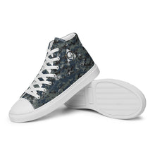 Load image into Gallery viewer, TACTICAL NAVY CAMO | Women’s high top canvas shoes