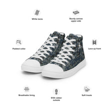 Load image into Gallery viewer, TACTICAL NAVY CAMO | Women’s high top canvas shoes