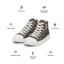 Load image into Gallery viewer, TACTICAL MARINES CAMO | Women’s high top canvas shoes