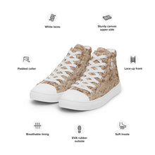 Load image into Gallery viewer, TACTICAL DESERT CAMO | Women’s high top canvas shoes