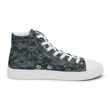 Load image into Gallery viewer, TACTICAL NAVY CAMO | Women’s high top canvas shoes