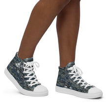 Load image into Gallery viewer, TACTICAL NAVY CAMO | Women’s high top canvas shoes