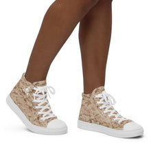 Load image into Gallery viewer, TACTICAL DESERT CAMO | Women’s high top canvas shoes