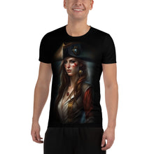 Load image into Gallery viewer, LADY PIRATE All-Over Print Men&#39;s Athletic T-shirt

