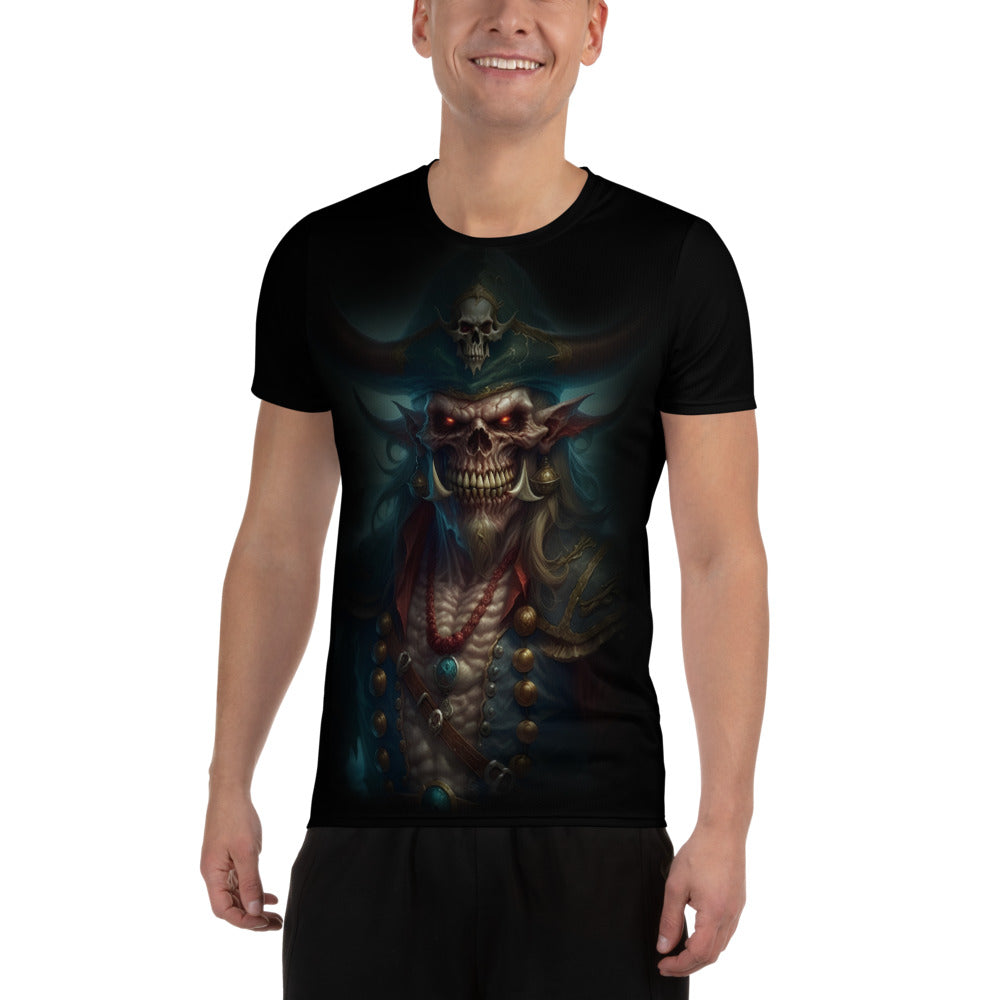 DEMON PIRATE All-Over Print Men's Athletic T-shirt