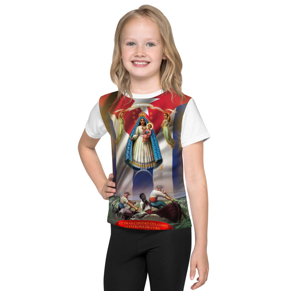 Virgen de La Caridad del Cobre | Kids crew neck t-shirt
