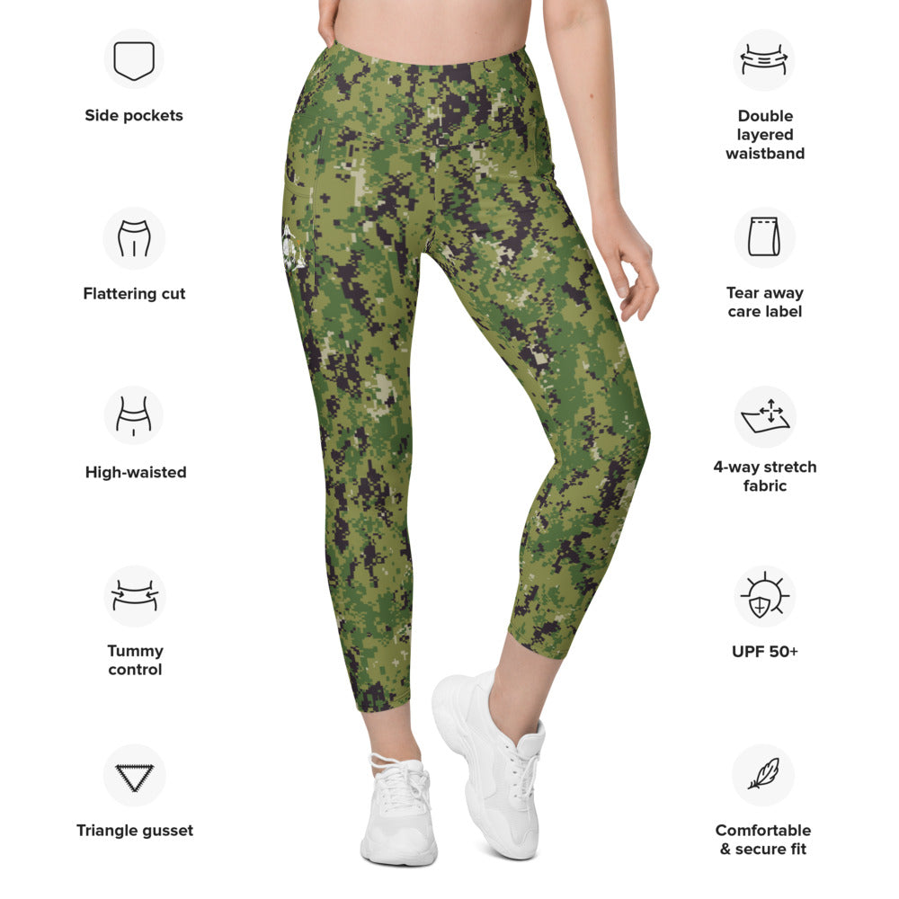 TACTICAL FOREST CAMO | Leggings with pockets