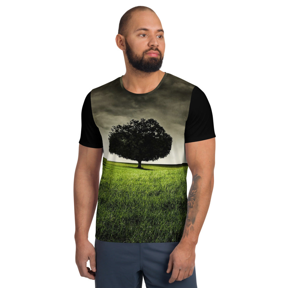 Dark Tree | All-Over Print Men's Athletic T-shirt