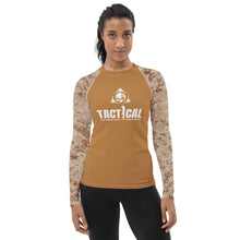Load image into Gallery viewer, DESERT STORM Gear Camo Tactical Utility | Women&#39;s Rash Guard
