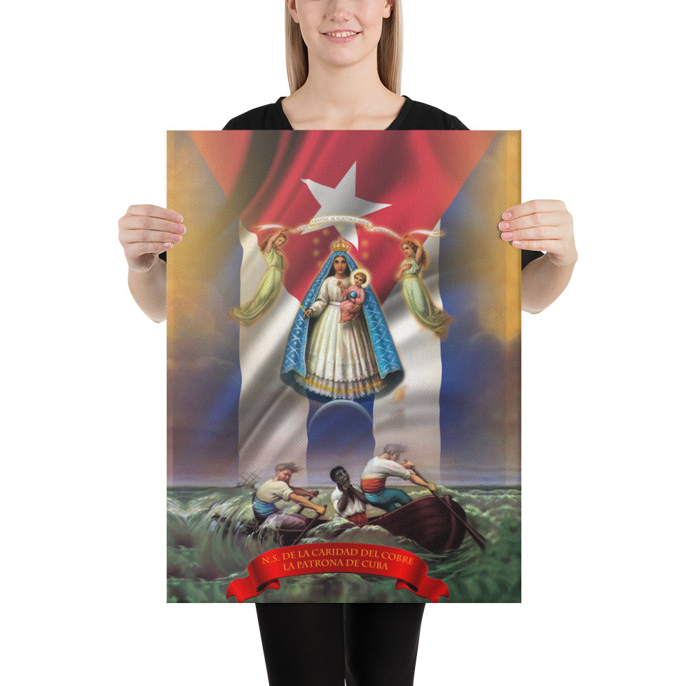 Virgen de La Caridad del Cobre Print Canvas