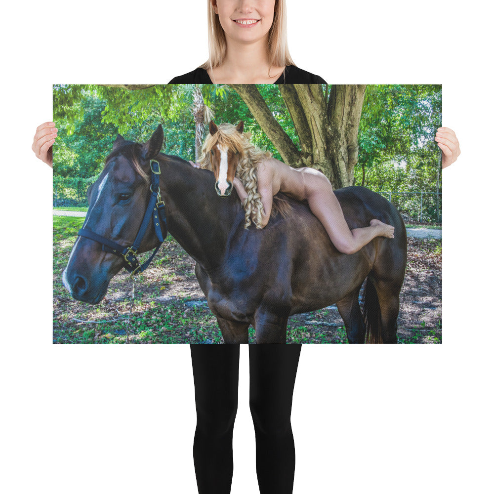 HORSE GIRL DIGITAL ART | Canvas