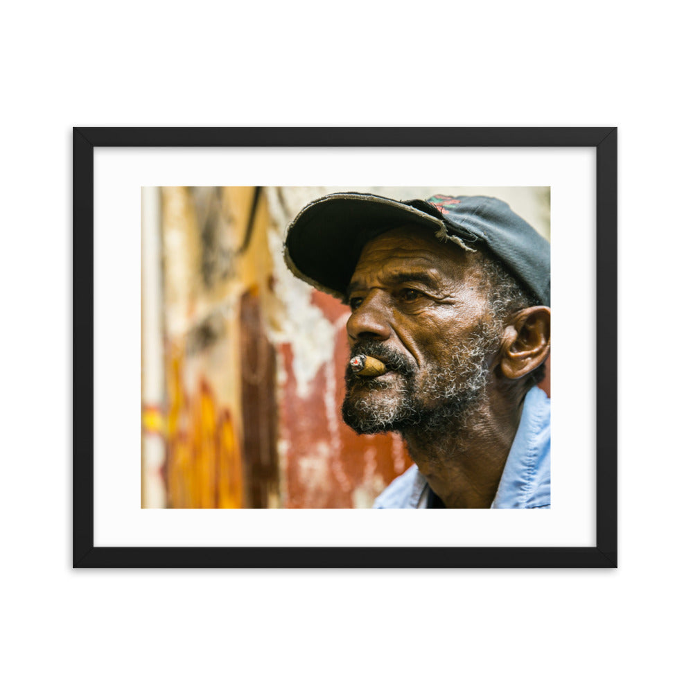 HAVANA OLD MAN CIGAR | Framed poster