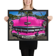 Load image into Gallery viewer, HAVANA CLASSIC PINK CAR | Framed poster
