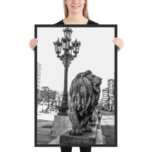 Load image into Gallery viewer, HAVANA VINTAGE Prado Street Lions | Framed poster

