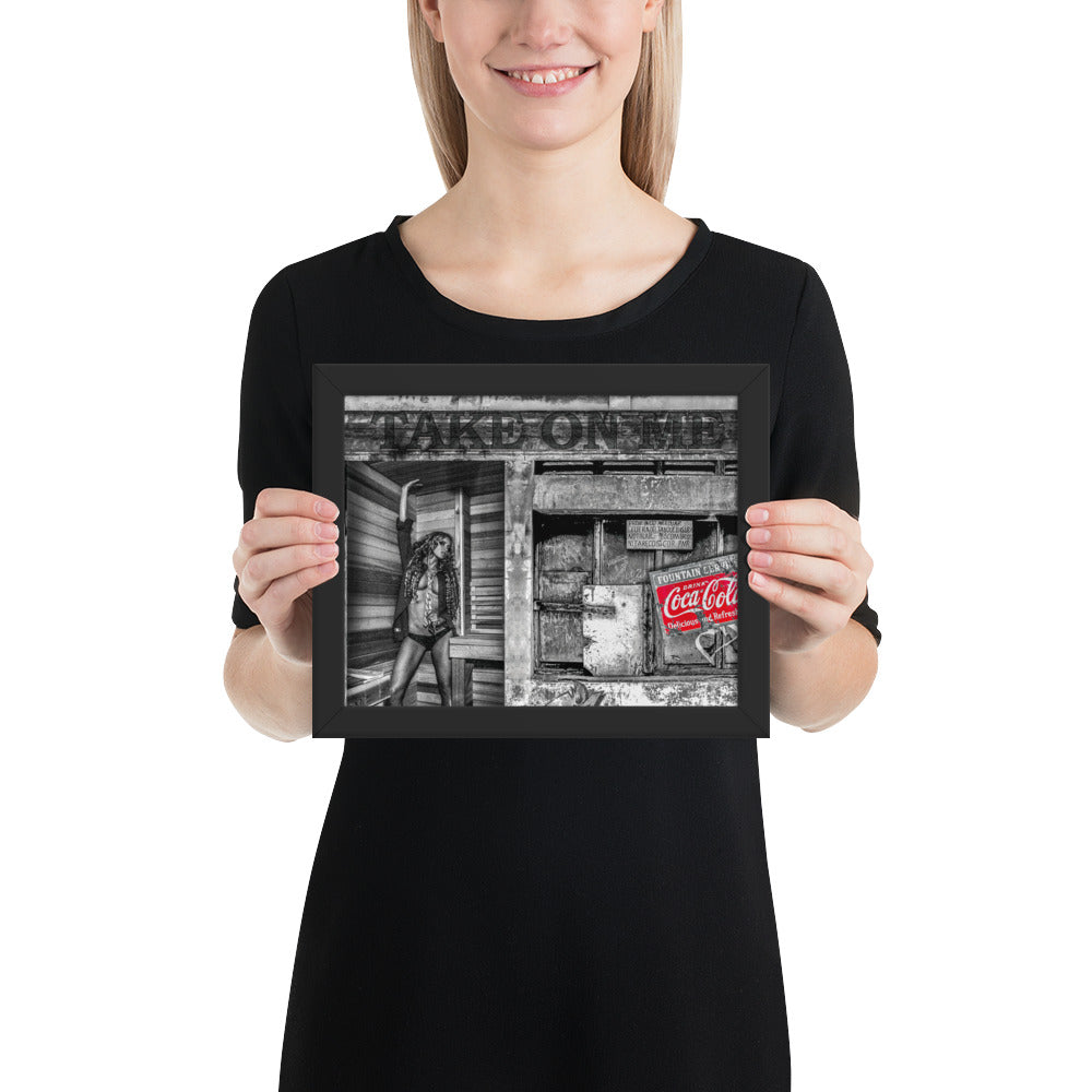 Girl on the Havana Ruins | Original Framed poster