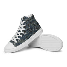 Load image into Gallery viewer, TACTICAL NAVY CAMO MEN’S | high top canvas shoes
