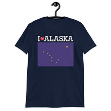 Load image into Gallery viewer, I LOVE ALASKA STATE FLAG Short-Sleeve Unisex T-Shirt
