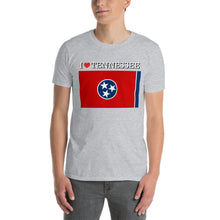 Load image into Gallery viewer, I LOVE TENNESSEE STATE FLAG Short-Sleeve Unisex T-Shirt
