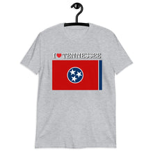 Load image into Gallery viewer, I LOVE TENNESSEE STATE FLAG Short-Sleeve Unisex T-Shirt
