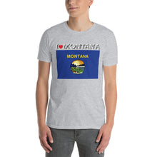 Load image into Gallery viewer, I LOVE MONTANA STATE FLAG Short-Sleeve Unisex T-Shirt
