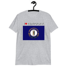 Load image into Gallery viewer, I LOVE KENTUCKY STATE FLAG Short-Sleeve Unisex T-Shirt
