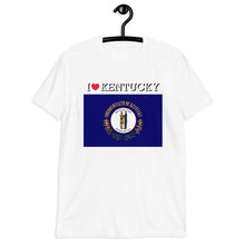 Load image into Gallery viewer, I LOVE KENTUCKY STATE FLAG Short-Sleeve Unisex T-Shirt
