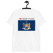 Load image into Gallery viewer, I LOVE NEW YORK STATE FLAG Short-Sleeve Unisex T-Shirt
